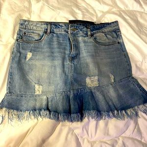 STS Blue distressed denim mini skirt NWT SZ 31